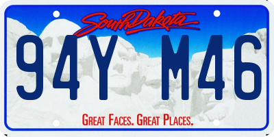 SD license plate 94YM46