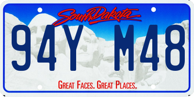 SD license plate 94YM48