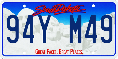 SD license plate 94YM49