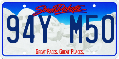 SD license plate 94YM50