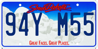 SD license plate 94YM55