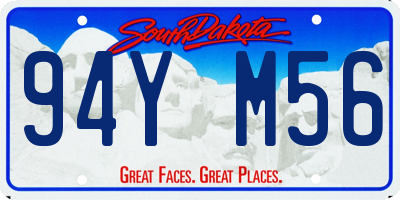 SD license plate 94YM56