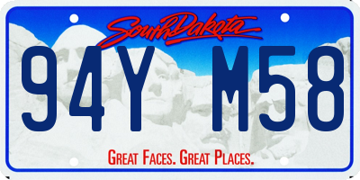 SD license plate 94YM58