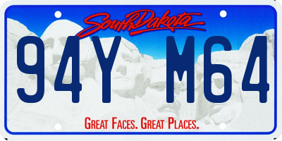 SD license plate 94YM64