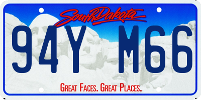 SD license plate 94YM66