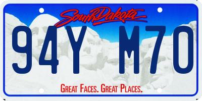 SD license plate 94YM70