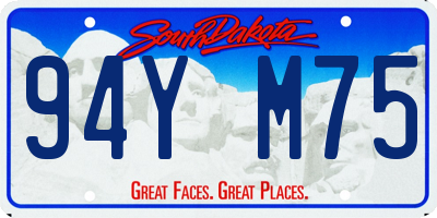 SD license plate 94YM75