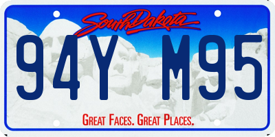 SD license plate 94YM95
