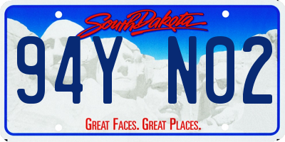 SD license plate 94YN02
