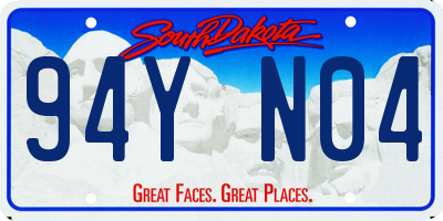 SD license plate 94YN04