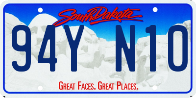 SD license plate 94YN10