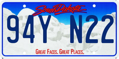 SD license plate 94YN22