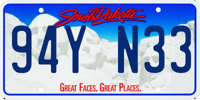 SD license plate 94YN33