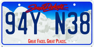 SD license plate 94YN38
