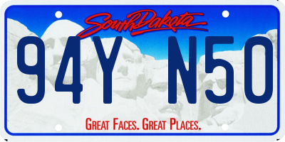 SD license plate 94YN50