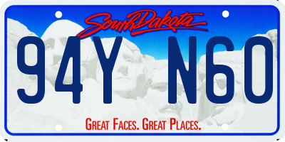 SD license plate 94YN60