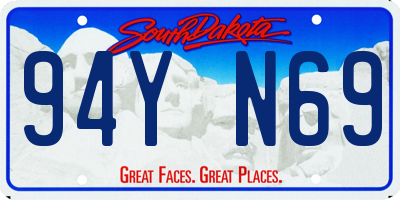 SD license plate 94YN69