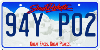 SD license plate 94YP02