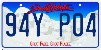 SD license plate 94YP04