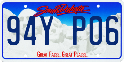 SD license plate 94YP06