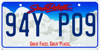 SD license plate 94YP09