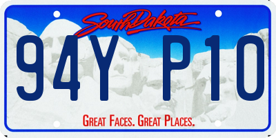 SD license plate 94YP10