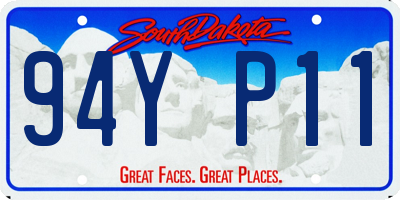 SD license plate 94YP11