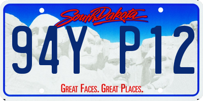 SD license plate 94YP12