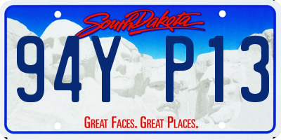 SD license plate 94YP13