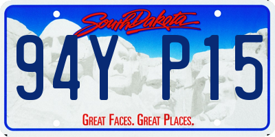 SD license plate 94YP15