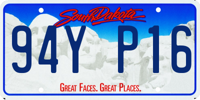SD license plate 94YP16