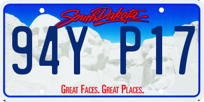 SD license plate 94YP17