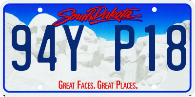 SD license plate 94YP18