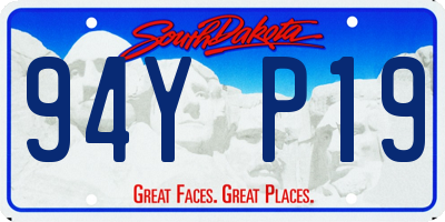 SD license plate 94YP19
