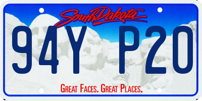 SD license plate 94YP20