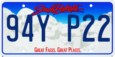 SD license plate 94YP22