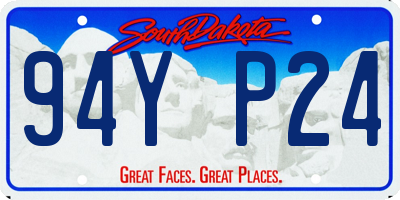 SD license plate 94YP24