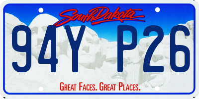 SD license plate 94YP26