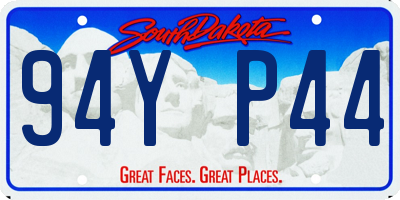 SD license plate 94YP44