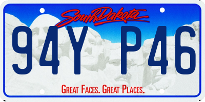 SD license plate 94YP46
