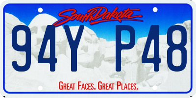 SD license plate 94YP48