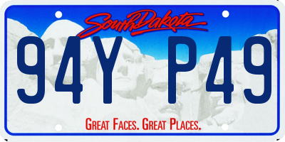 SD license plate 94YP49