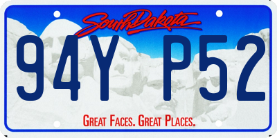 SD license plate 94YP52