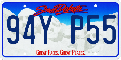 SD license plate 94YP55
