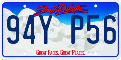 SD license plate 94YP56