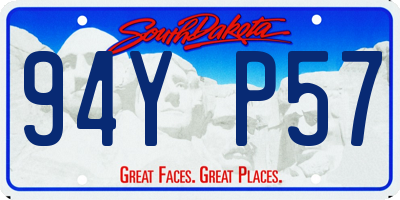 SD license plate 94YP57