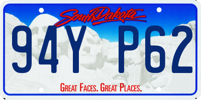 SD license plate 94YP62