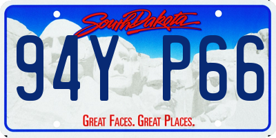 SD license plate 94YP66