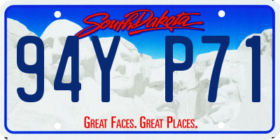 SD license plate 94YP71