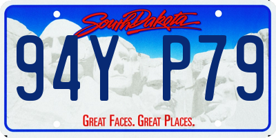SD license plate 94YP79